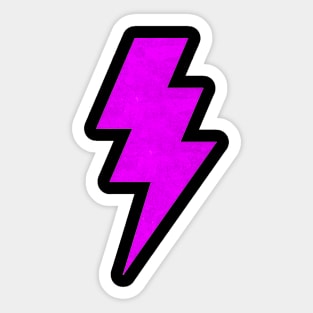 Lightning Bolt magenta Sticker